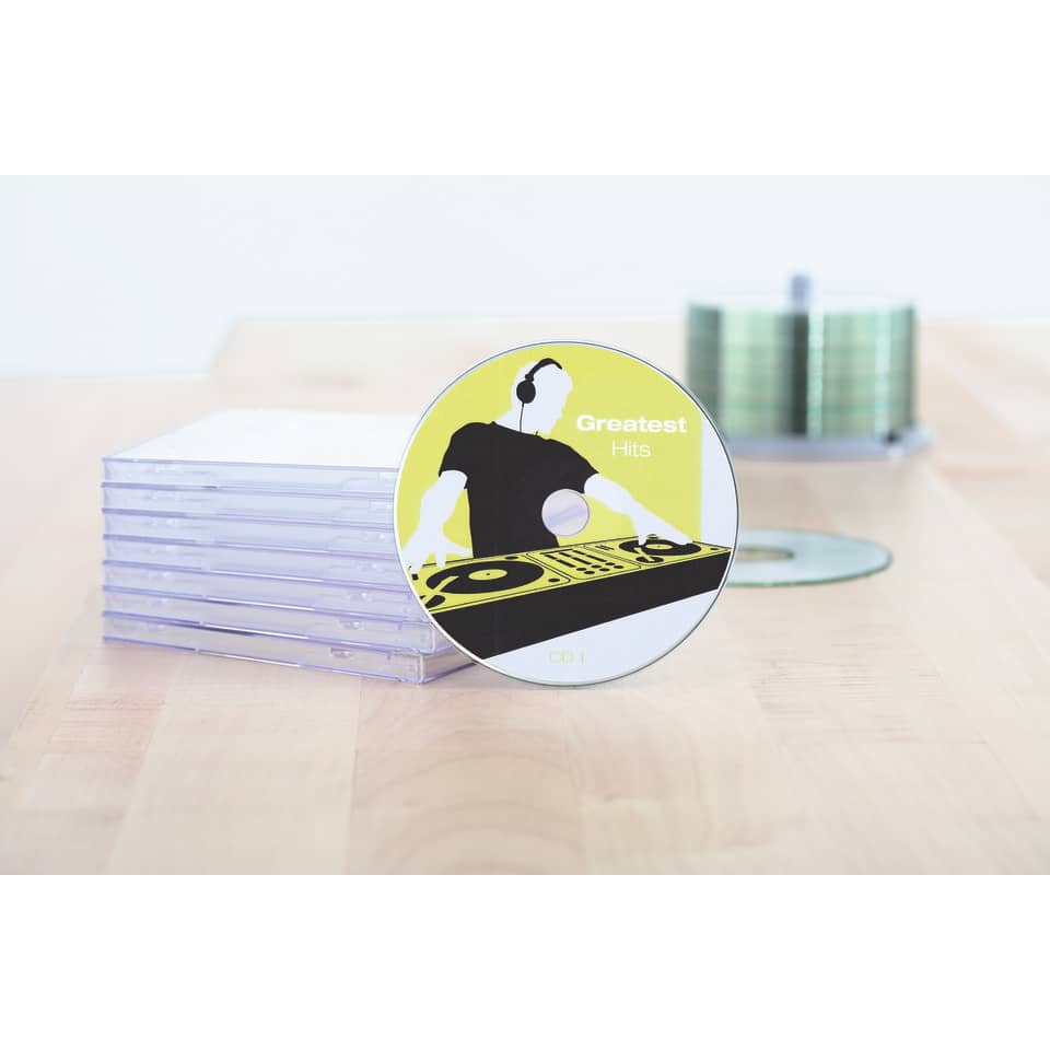 CD-Etiketten permanent, Ø116mm, 20 Stück, weiß HERMA 8624 HERMA 8624  20 Stück permanent