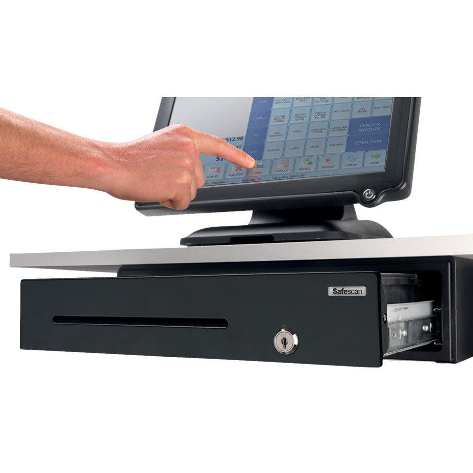 Kassenlade 4 Fächer schwarz   LD4141 SAFESCAN 132-0423 SAFESCAN 132-0423 LD4141