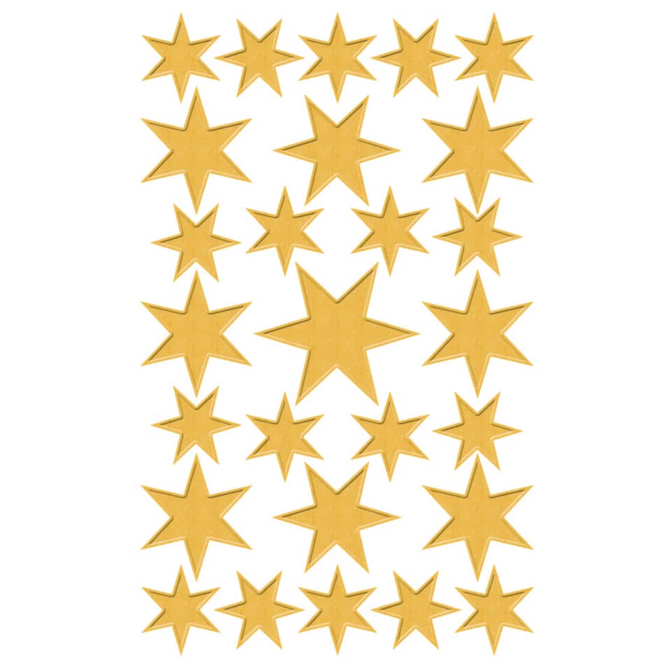 Weihnachtssticker Sterne, 54 Stück, gold AVERY ZWECKFORM 52252 ZWECKFORM 52252 gold