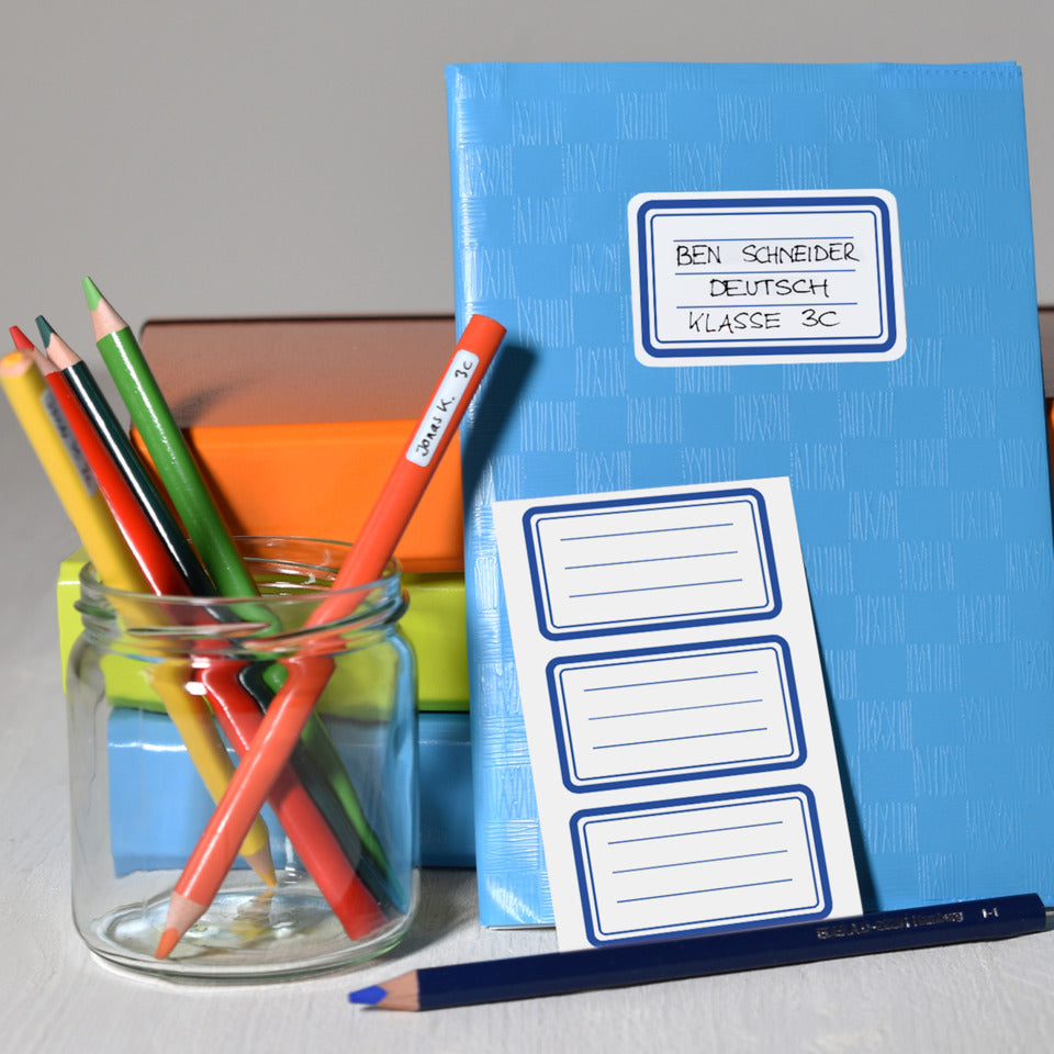 Buchschild blauer Rand AVERY ZWECKFORM 59286