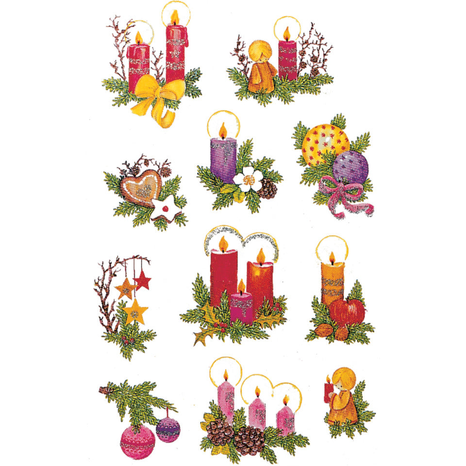 Weihnachtssticker Kerzengestecke, 20 Stück AVERY ZWECKFORM 4050 ZWECKFORM 4050 Kerze