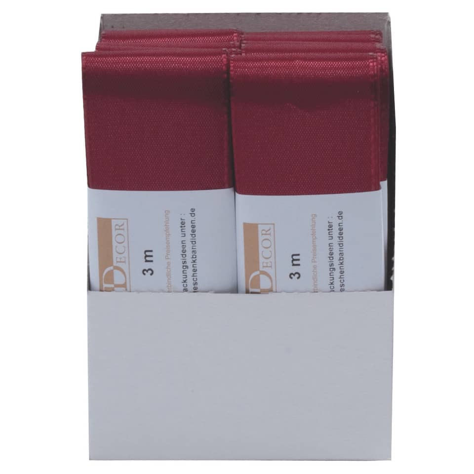 Taftband, 40mmx3m, dunkelrot GOLDINA 1445040261003