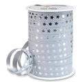 Ringelband Stern - 10 mm x 100 m, weiß  7049-601 704 9-601