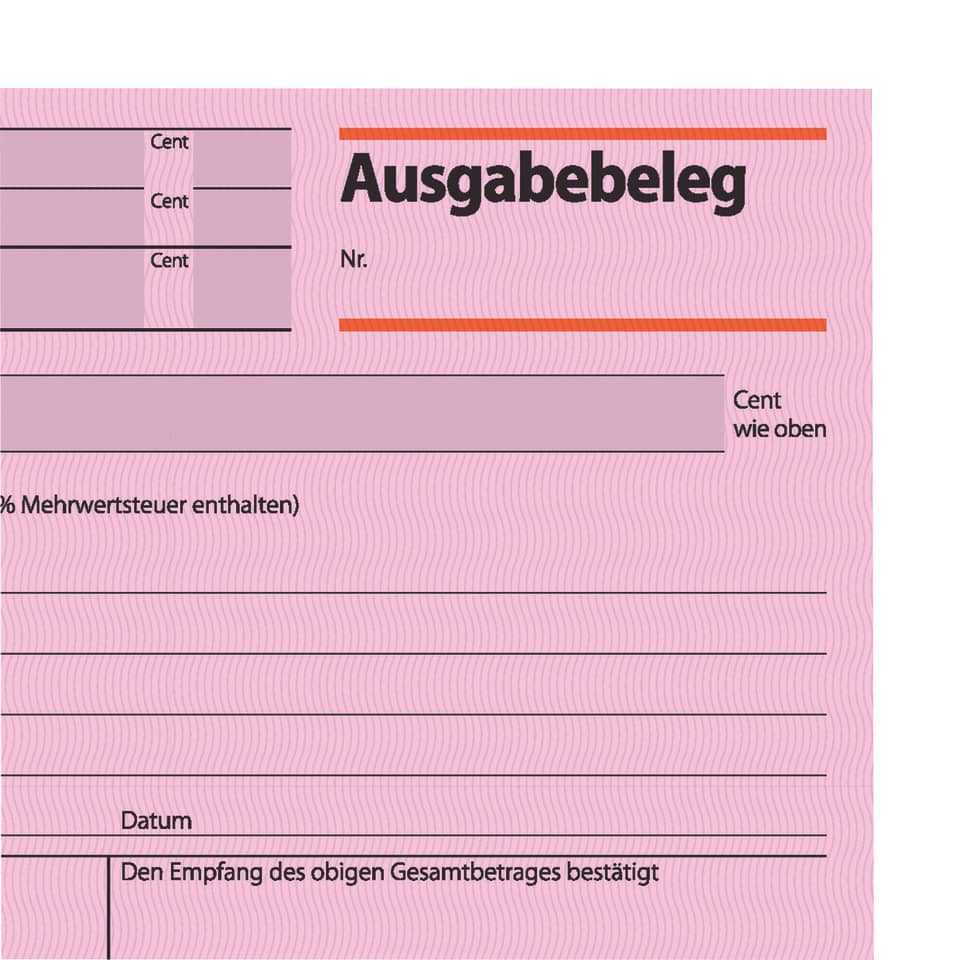 Ausgabebeleg, A6, 50 Blatt, rosa SIGEL AG615 SIGEL AG615 50BL