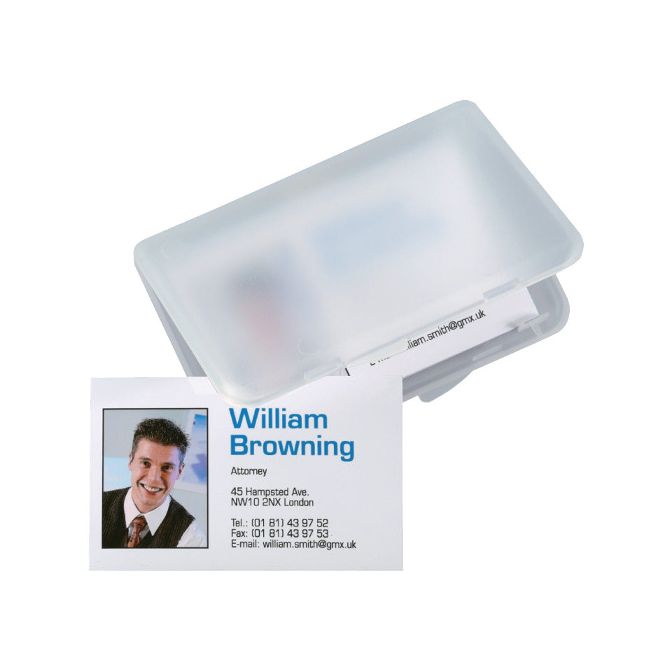 Visitenkarten-Etui, 15 Karten, transparent SIGEL VA140