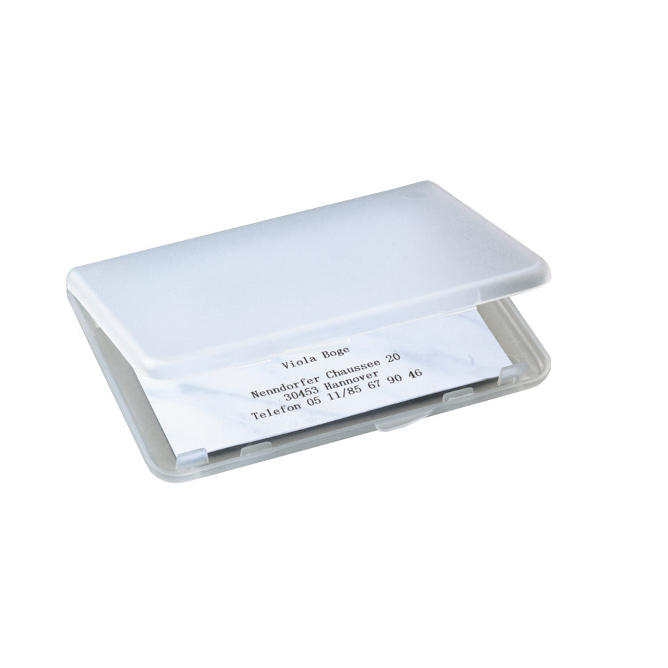 Visitenkarten-Etui, 15 Karten, transparent SIGEL VA140