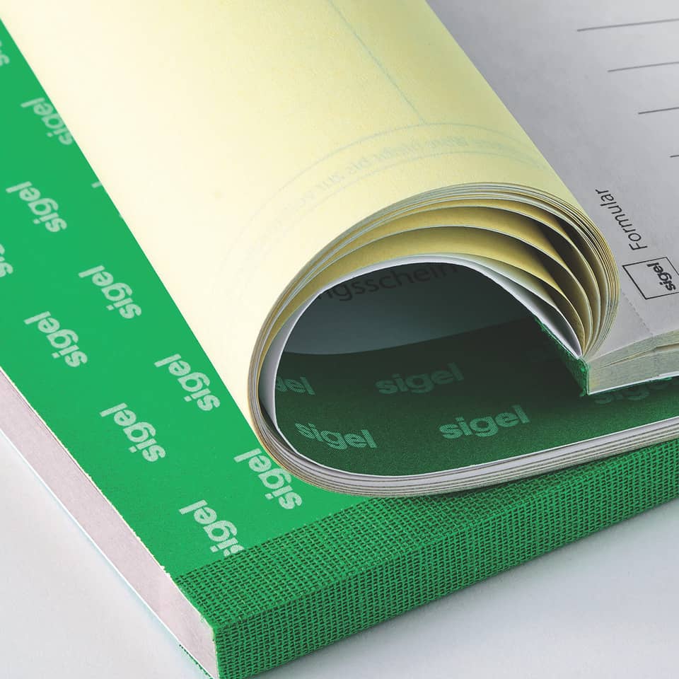 Lieferscheinbuch mit Empfangsschein, A6, selbstdurchschreibend, 2x40 Blatt SIGEL SD013