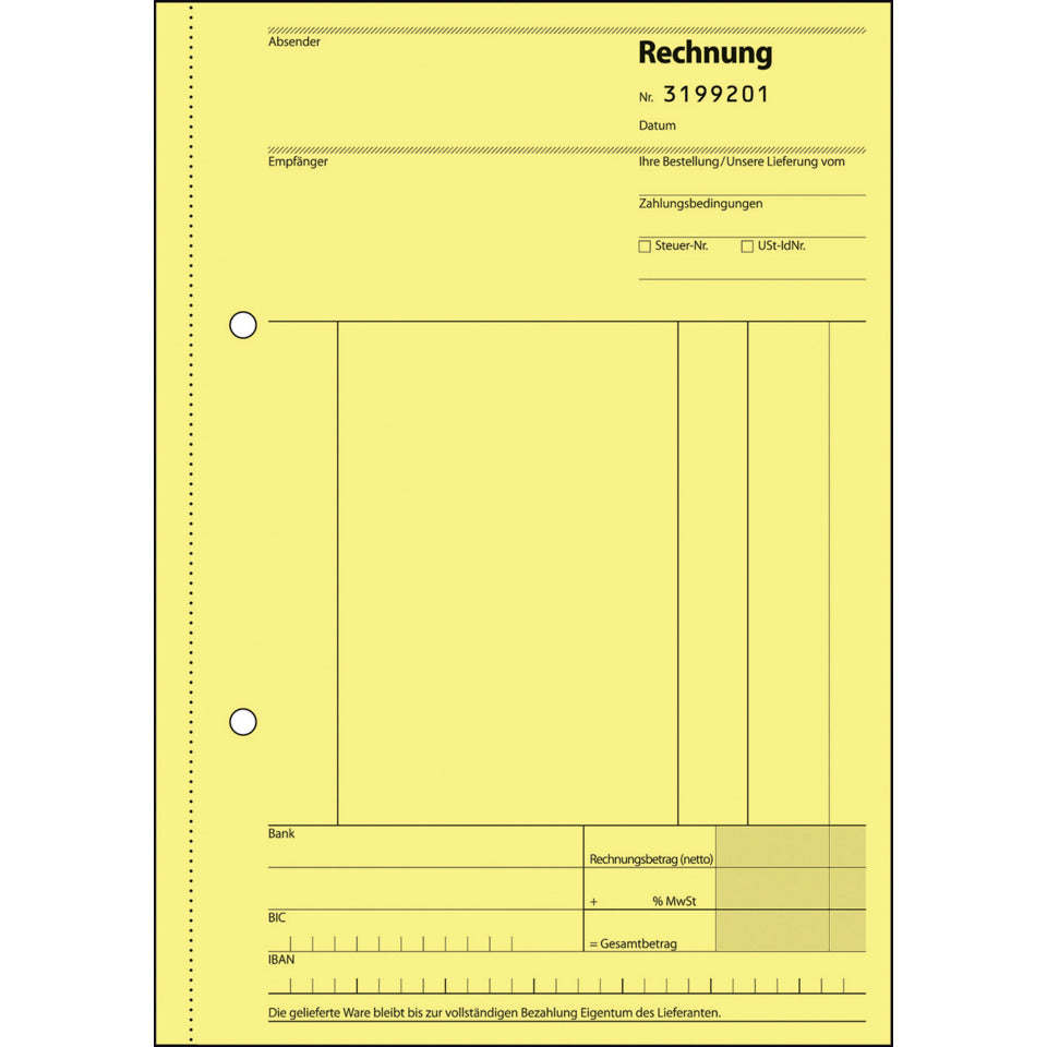 Rechnung, A5, 2x50 Blatt SIGEL SD131 SIGEL SD131 fortlfd. num.