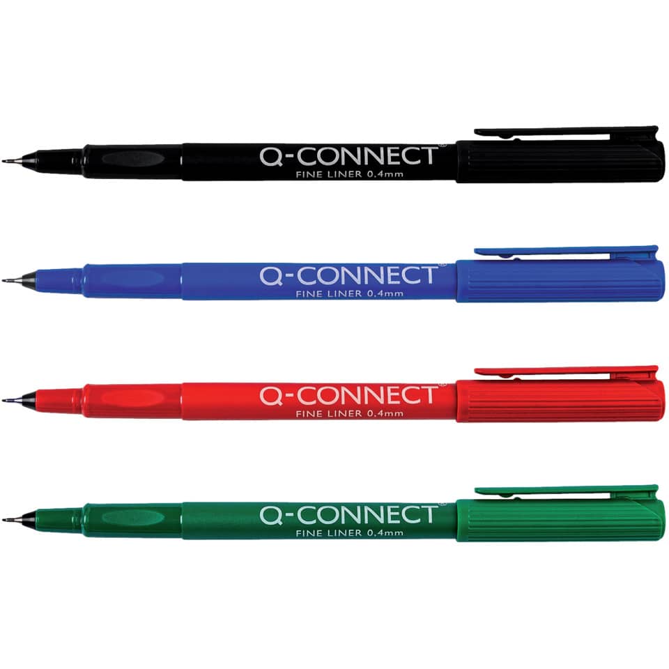 Feinliner, 0,4mm, grün Q-CONNECT KF25010
