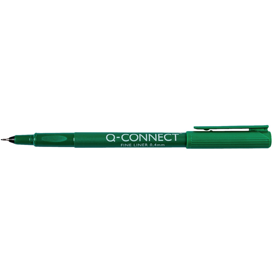Feinliner, 0,4mm, grün Q-CONNECT KF25010