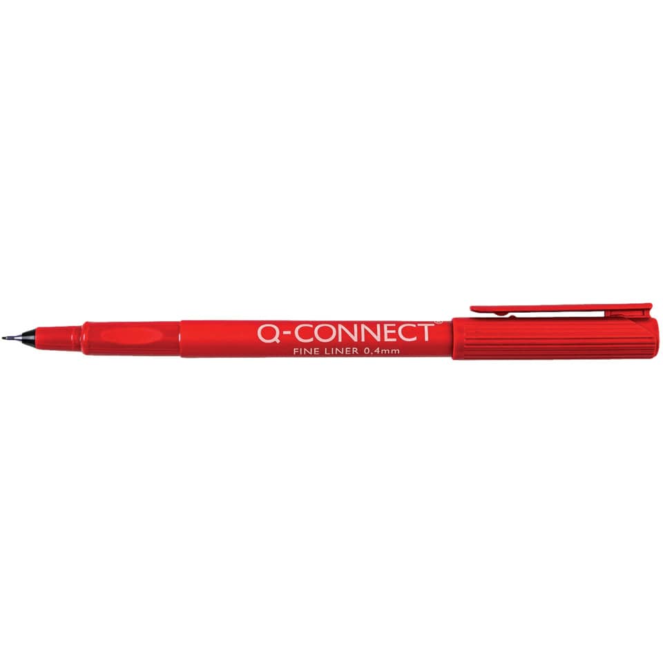 Feinliner, 0,4mm, rot Q-CONNECT KF25009