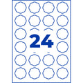 Etiketten in Blumenform ablösbar, 40,8x40,3mm, 240 Stück, weiß AVERY ZWECKFORM 5084 ZWECKFORM 5084 ablösbar