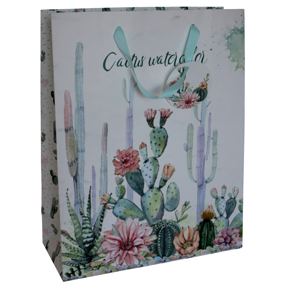 Geschenktragetasche Kaktus, 33x26x11cm PBS 41438 41438 33x26x11cm