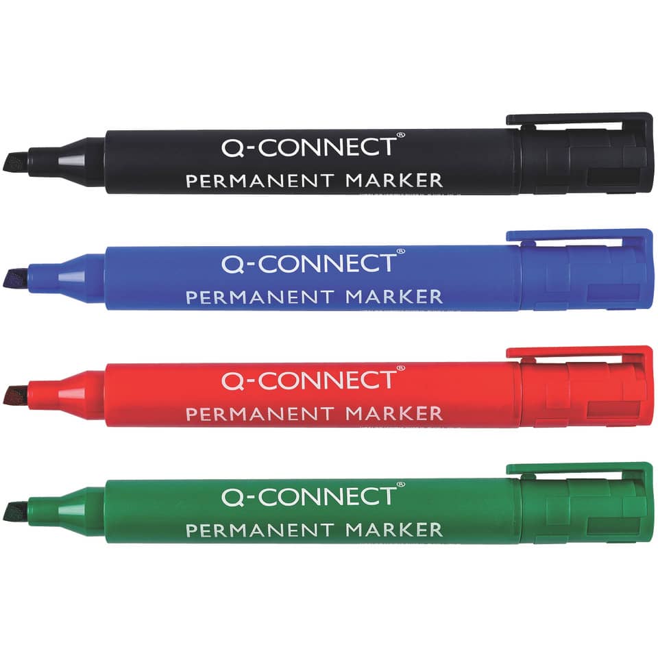 Permanentmarker, M, Keilspitze, 1,2-5mm, grün Q-CONNECT KF01774 Q-CONNECT KF01774 Keilspitze