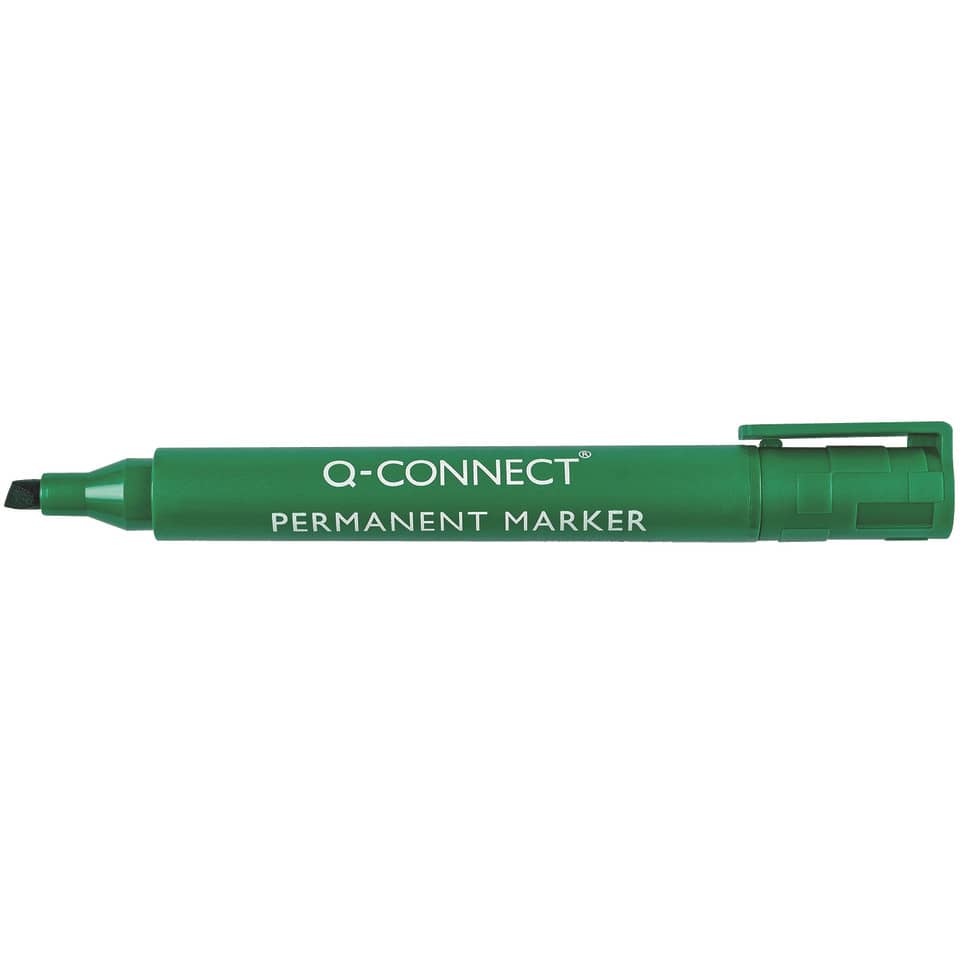 Permanentmarker, M, Keilspitze, 1,2-5mm, grün Q-CONNECT KF01774 Q-CONNECT KF01774 Keilspitze