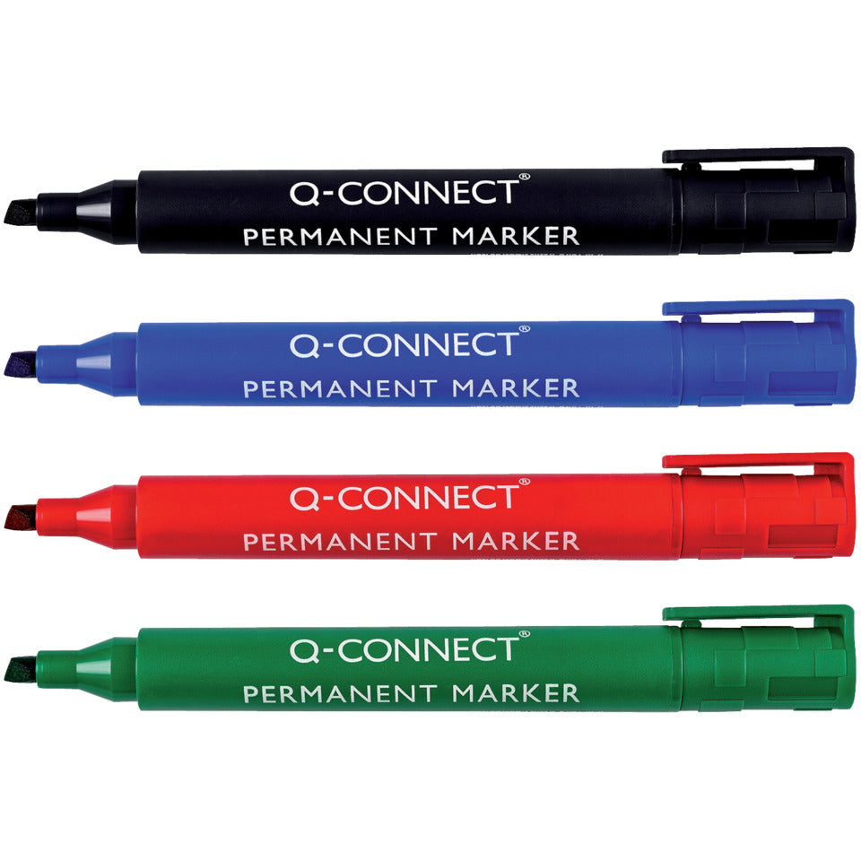 Permanentmarker, Keilspitze, 1,2-5mm, rot Q-CONNECT KF26044 Q-CONNECT KF26044 Keilspitze