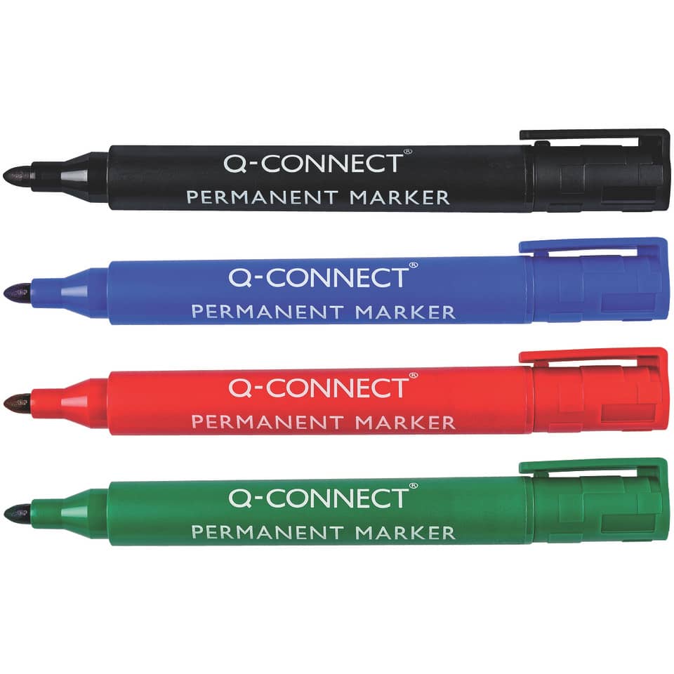 Permanentmarker, M, Rundspitze, 1,2-5mm, blau Q-CONNECT KF26046 Q-CONNECT KF26046 Rundspitze
