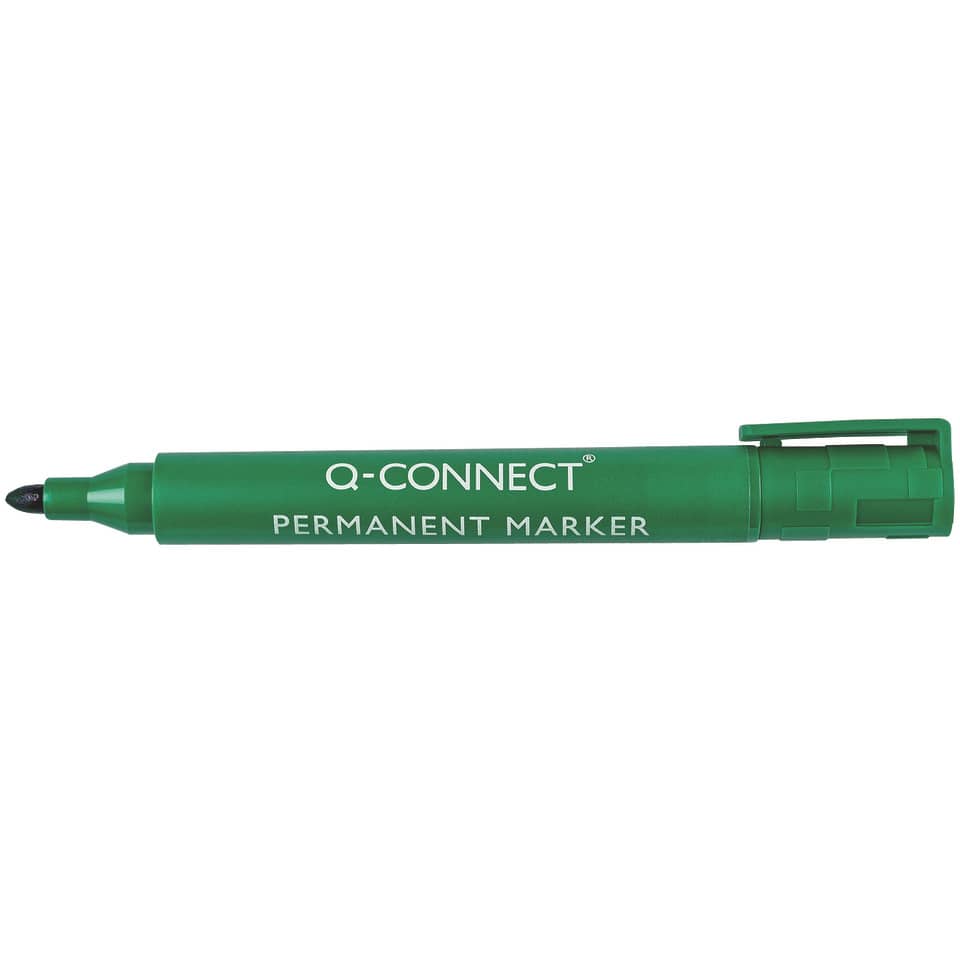 Permanentmarker, Rundspitze, 2-3mm, grün Q-CONNECT KF01773 Q-CONNECT KF01773 Rundspitze