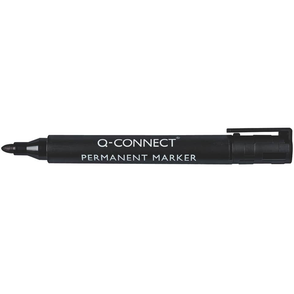 Permanentmarker M, Rundspitze, 2-3mm, schwarz Q-CONNECT KF26045 Q-CONNECT KF26045 Rundspitze