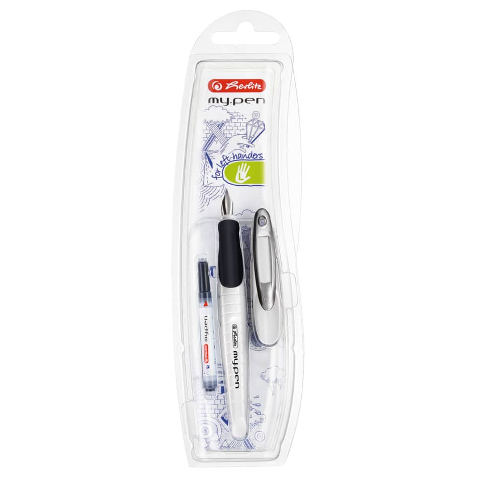 Füllhalter my.pen - Linkshänder, weiß/schwarz HERLITZ 300002939 HERLITZ 300002939 10999795  my.pen