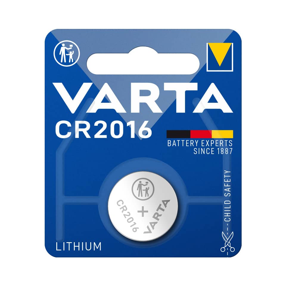 Knopfzellen-Batterie Lithium CR2016, 1 Stück VARTA 06016101401 VARTA 06016101401 CR2016 1St