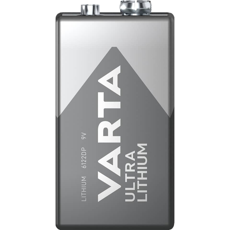 Batterie Lithium ULTRA 9V, 6LR61/E-Block, 1 Stück VARTA 06122301401 VARTA 6122 301 401 Lithium