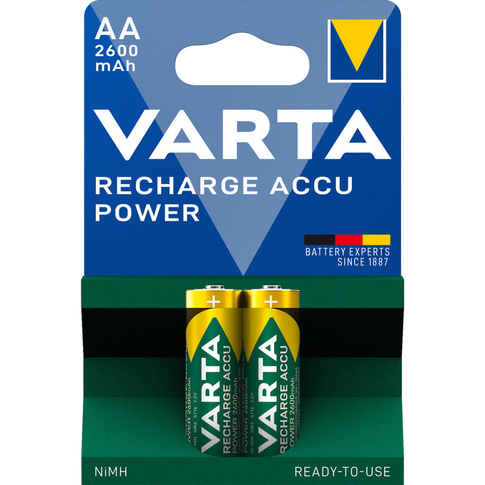 Batterie Akku Power, HR06/AA/Mignon, NiMH 2600mAh, 2 Stück VARTA 05716101402 VARTA 05716101402 AA