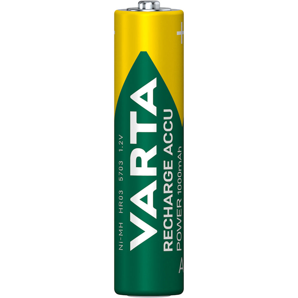 Batterie Akku Power, HR03/AAA/Micro, NiMH 1000mAh, 2 Stück VARTA 05703301402 VARTA 05703301402 Micro 2Stück