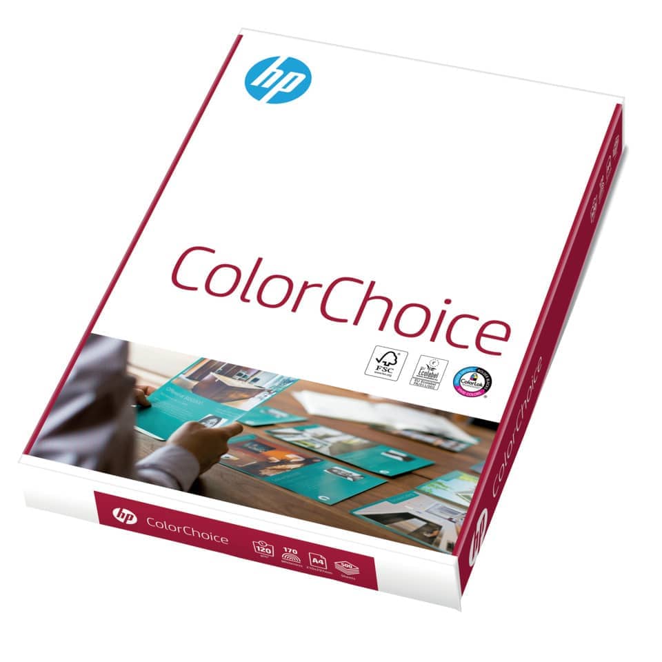 Laserpapier, A4, 120g/m², 250 Blatt, weiß HP CHP753 HP 88239909 Color Choice 250BL