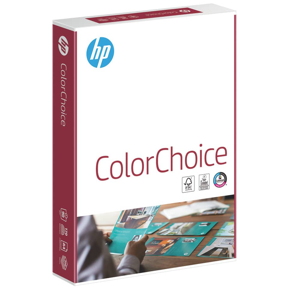 Laserpapier, A4, 90g/m², hochweiß HP CHP750 HP 2100004879 Color Choice 500Bl