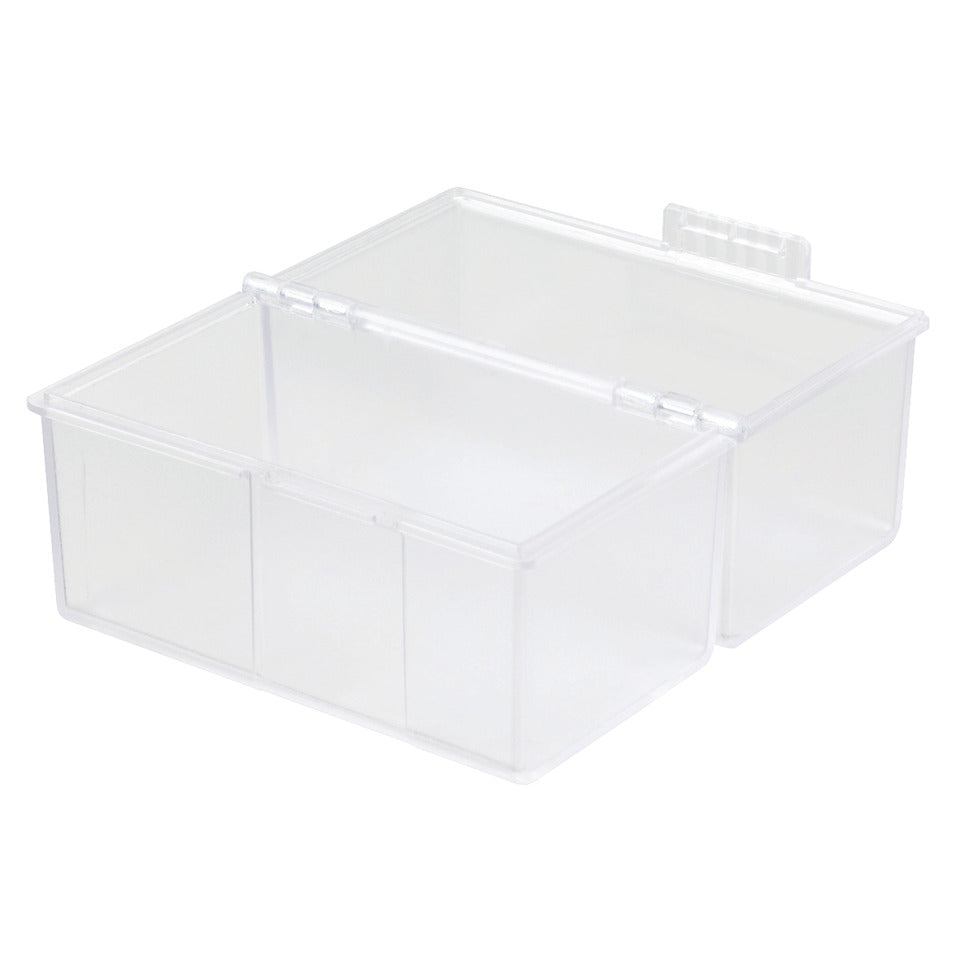 Karteibox DIN A6 quer, max 400 Karten m. Stahlscharnier, transluzent-klar HAN 976-63D HAN 976-63 f. 300K