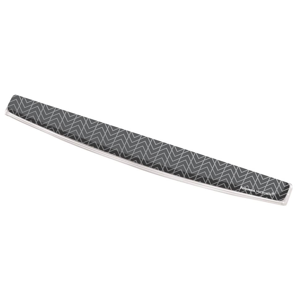 Tastatur-Handgelenkauflage Photo Gel Zickzack, 55,6 x 14,3 x 476,3 mm, schwarz FELLOWES 9653601 FELLOWES FW9653601