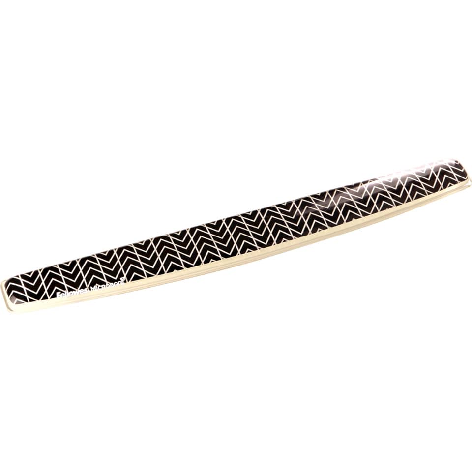 Tastatur-Handgelenkauflage Photo Gel Zickzack, 55,6 x 14,3 x 476,3 mm, schwarz FELLOWES 9653601 FELLOWES FW9653601