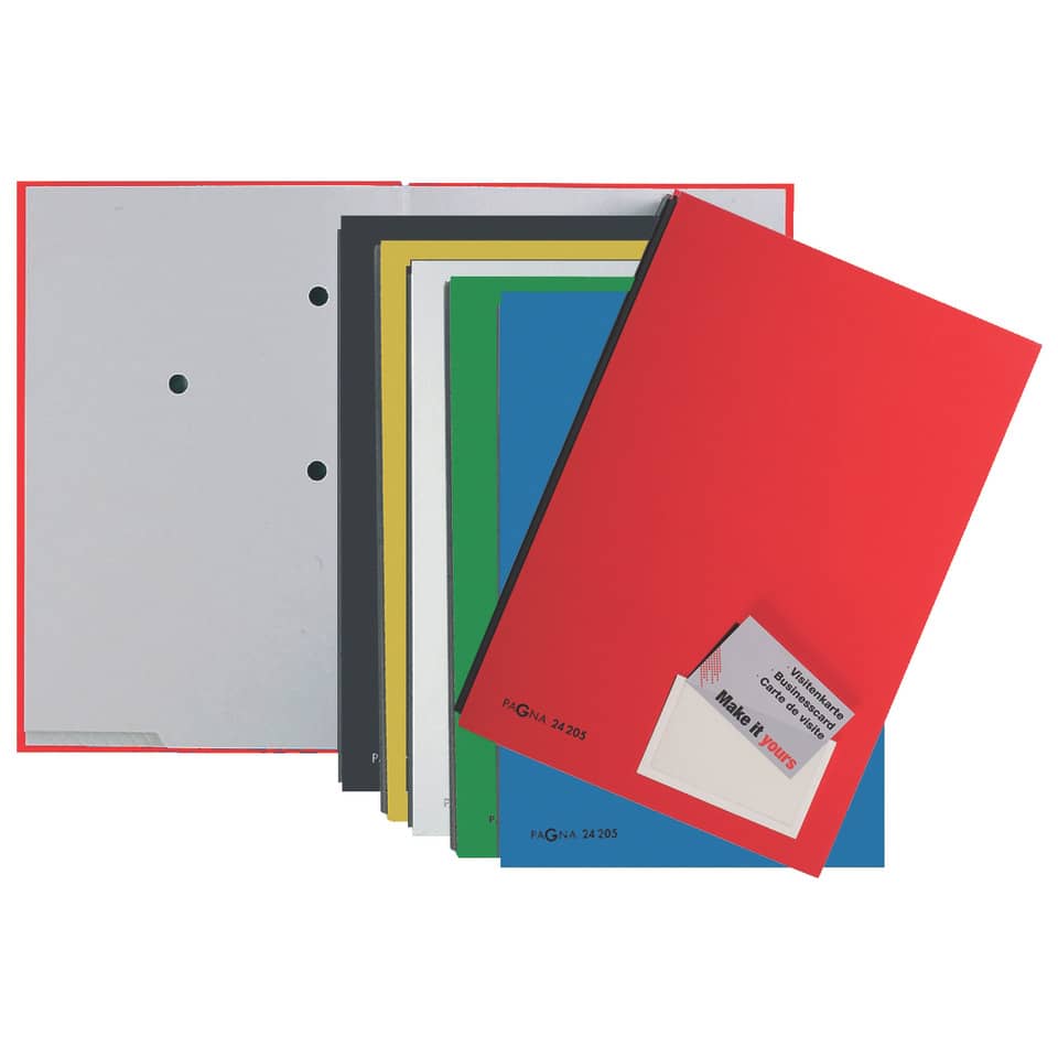 Unterschriftsmappe Color Pappe, 20-teilig, grün PAGNA 24205-03 PAGNA 24205-03 Color Pappe
