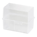 Karteibox DIN A8 quer, mit A-Z Register und 100 Karten, transluzent-klar HAN 979-63D