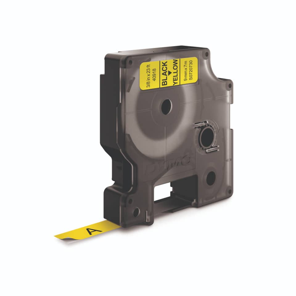 Schriftband, 9mmx7m, schwarz/gelb DYMO S0720730 DYMO S0720730 40918