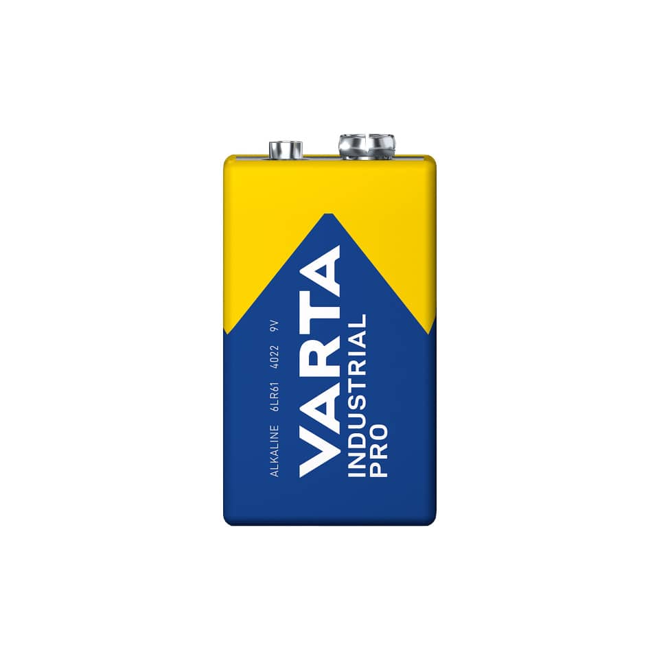 Batterie Alkali-Mangan Industrial Pro 9V, 6LR61/E-Block, 1 Stück VARTA 04022211111