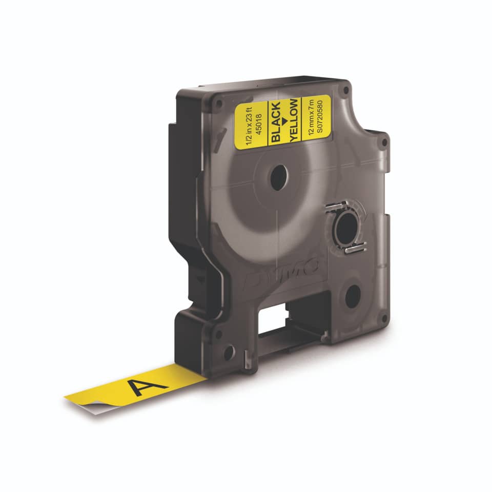 Schriftband 45018, 12mmx7m, schwarz/gelb DYMO S0720580 DYMO S0720580 45018