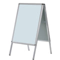 Kundenstopper Standard, DIN A1, klappbar, Schutzfolie mit UV-Filter, silber FRANKEN BSA1
