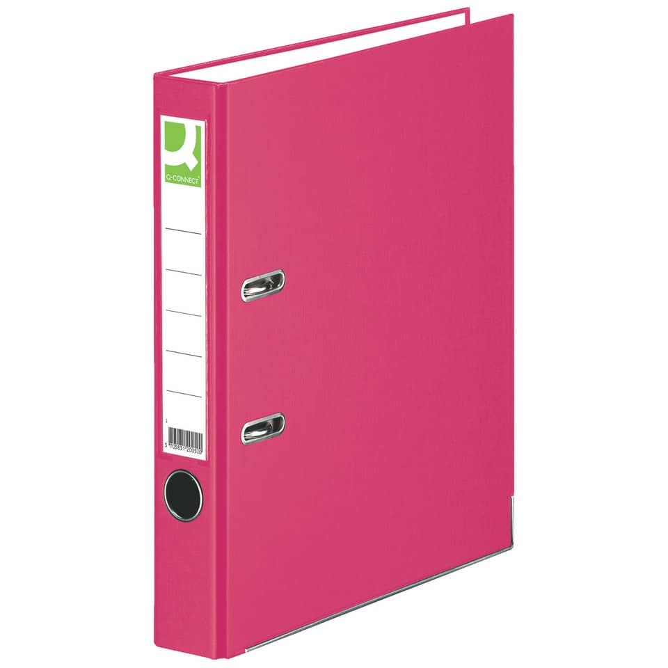 Ordner, A4, 50mm, PP, pink Q-CONNECT KF18737 Q-CONNECT KF18737/15063392000