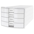 Schubladenbox IMPULS, DIN A4/C4, 4 geschlossene Schubladen, weiß HAN 1012-12D HAN 1012-12 geschlossen