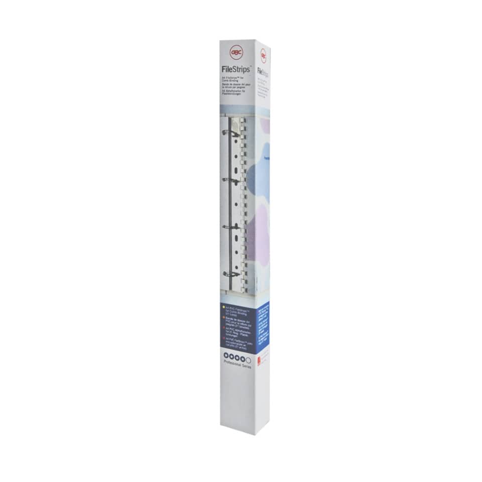 Abheftstreifen CombBind, A4, PVC, 100 Stück, transparent GBC IB410215 GBC IB410215 A4 PVC