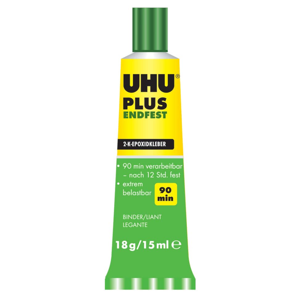 Spezialkleber plus endfest, Tube Binder, Tube Härter, 33g UHU 45670