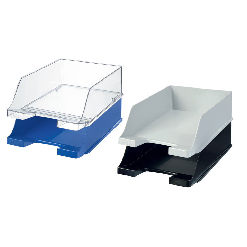 Briefablage KLASSIK XXL, DIN A4/C4, extra hoch, stapelbar, transparent-glasklar HAN 1047-23D