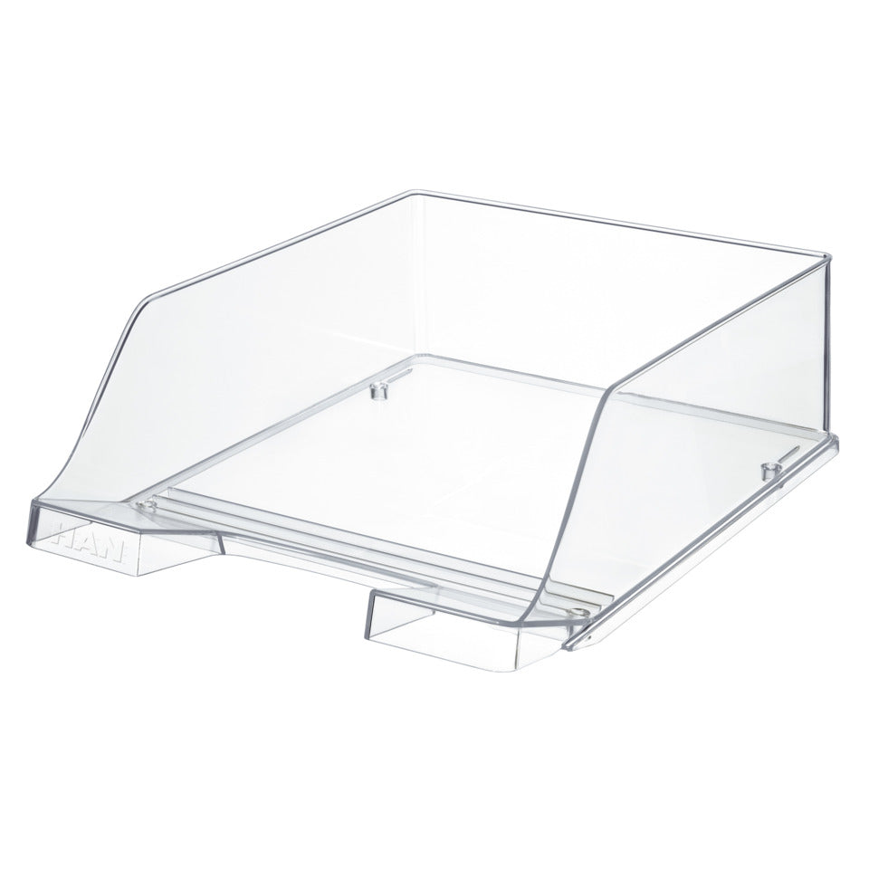 Briefablage KLASSIK XXL, DIN A4/C4, extra hoch, stapelbar, transparent-glasklar HAN 1047-23D