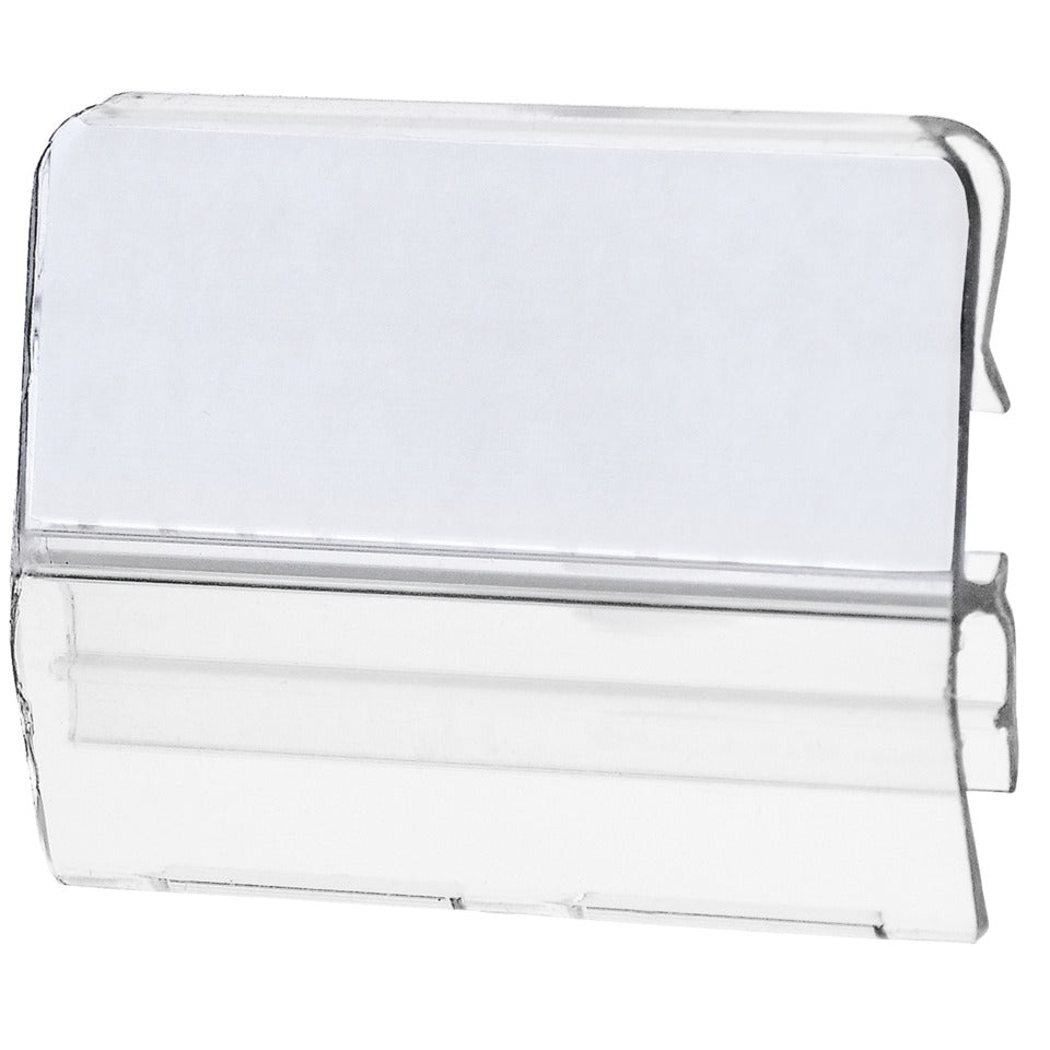 Sichtreiter für Stützplatten, verschiebbar, 34 mm breit, transparent   10 Stück HAN 9001D HAN 9001 10ST f,9024+9025+9026