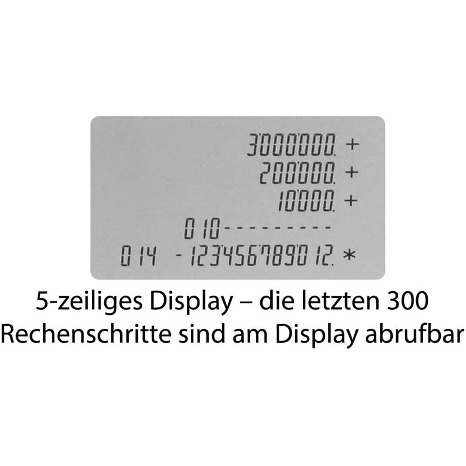 Tischrechner EL-1901, Wechselstrom/Batterie, 12-stellig, weiß SHARP SH-EL1901
