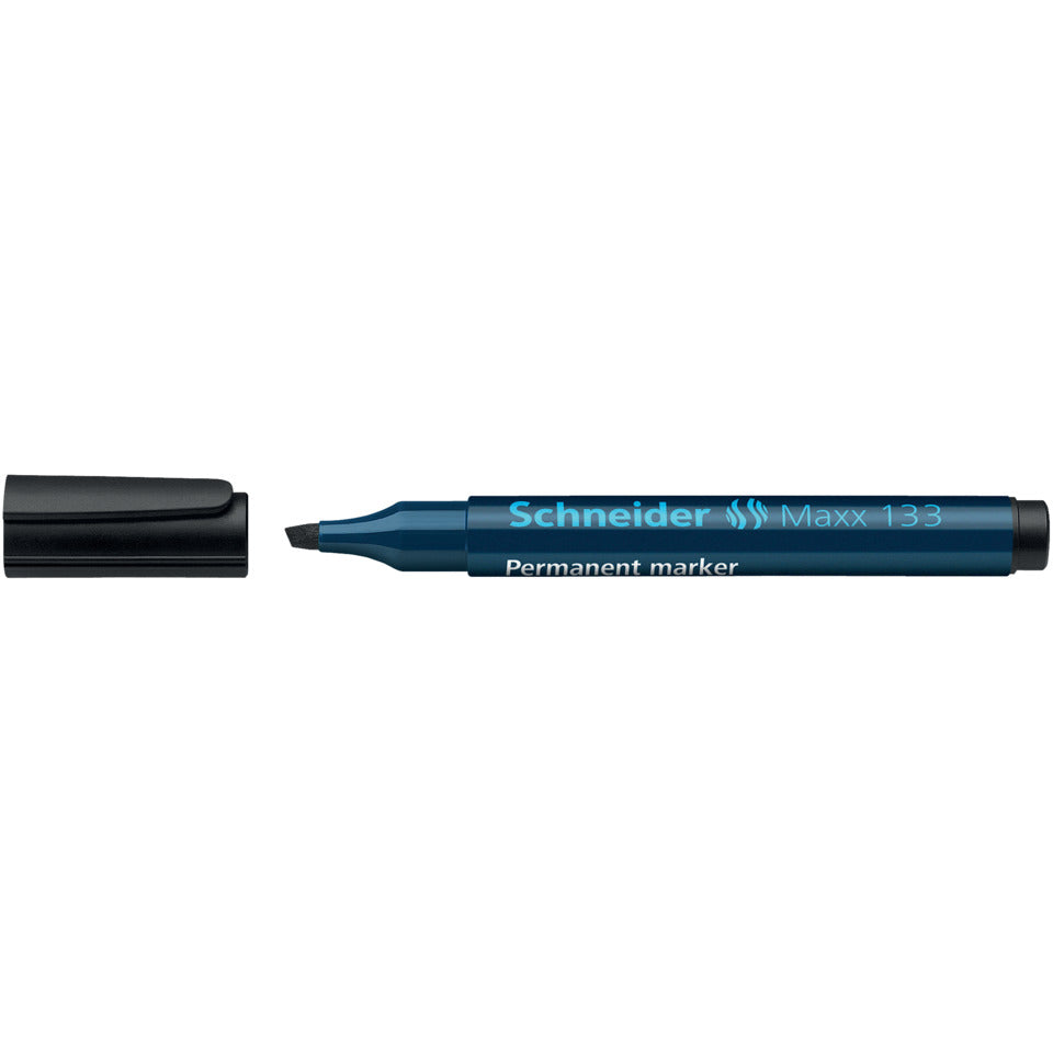 Permanentmarker Maxx 133, Keilspitze, nachfüllbar, 1-4mm, schwarz SCHNEIDER SN113301 SCHNEIDER 113301 Keilspitze