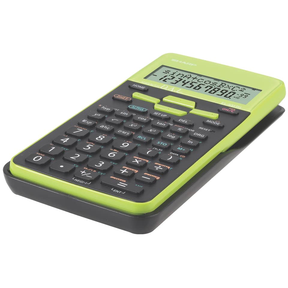 Schulrechner, 12-stellig, Solar, schwarz/grün SHARP SH-EL531THGR SHARP SH-EL531THGR Solar