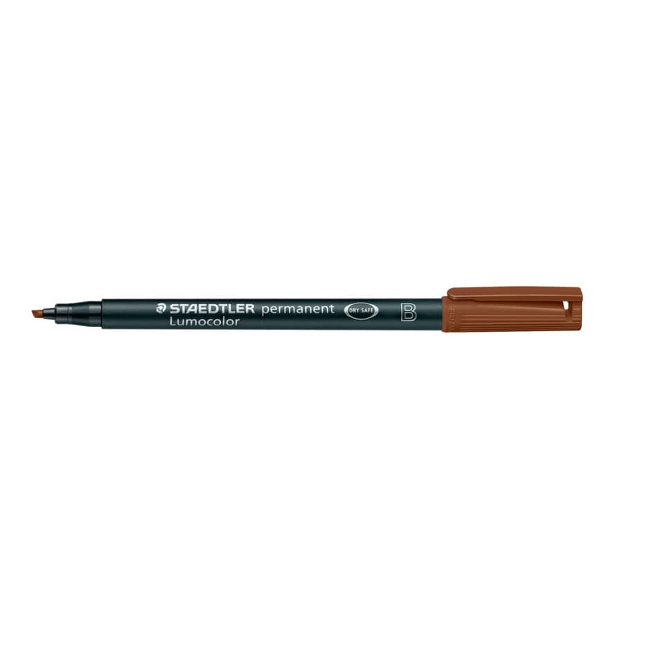 Folienstift Lumocolor® permanent, ca. 1.0 mm oder 2.5 mm, braun STAEDTLER 314-7 STAEDTLER 314-7 permanent
